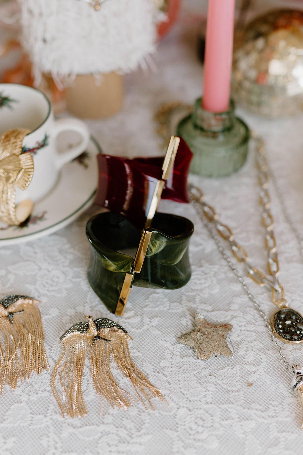 Olive Wave Cuff - From Juniper With Love