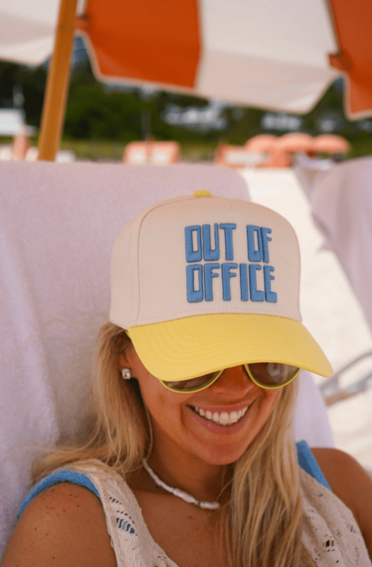 Out of Office Butter Yellow Trucker Hat - From Juniper With Love