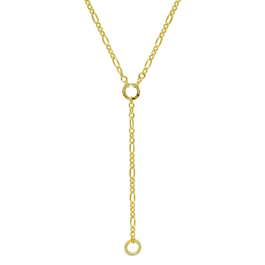 Pave Push Clasp Lariat Charmie Chain - From Juniper With Love