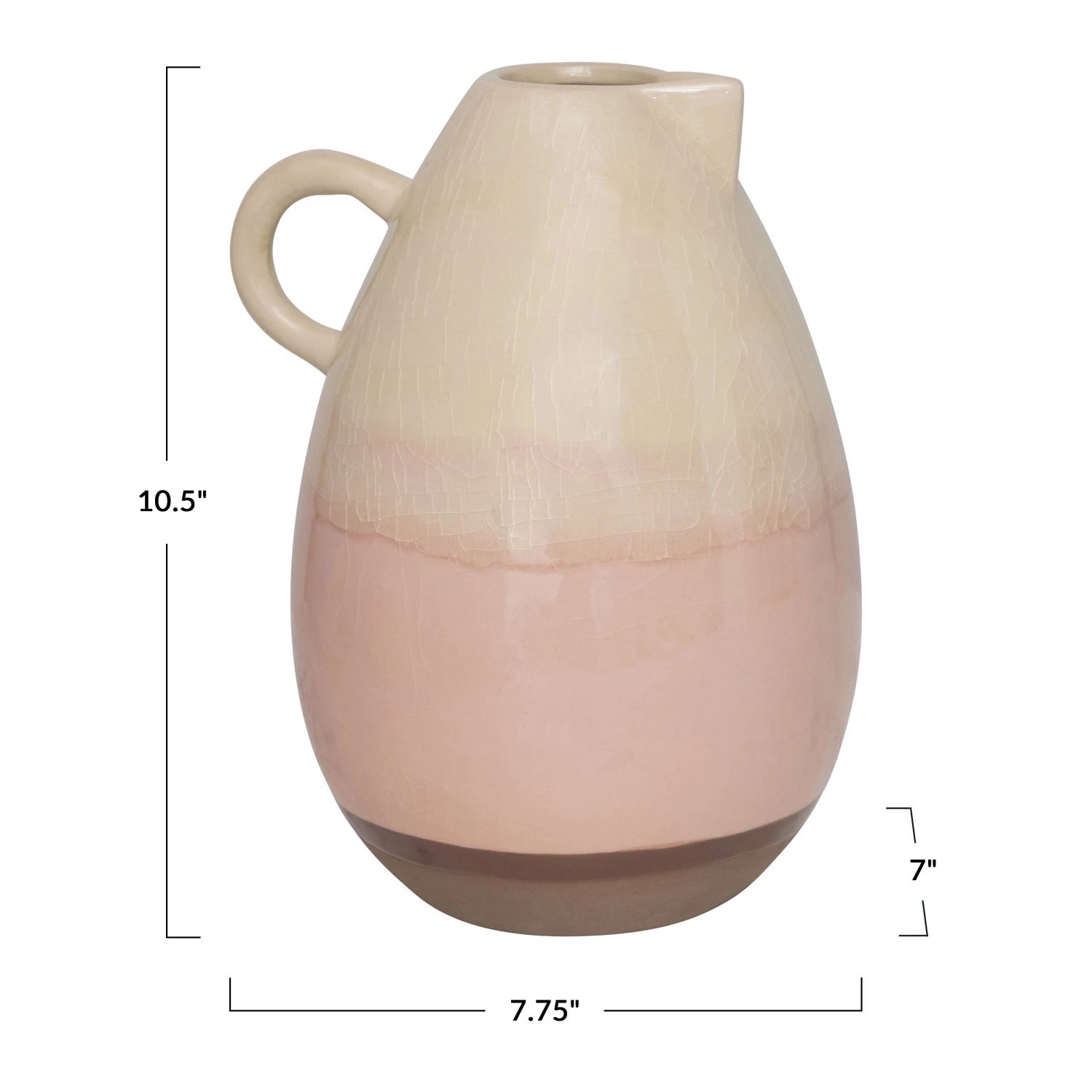 Pink Ceramic Pitcher - From Juniper With Love