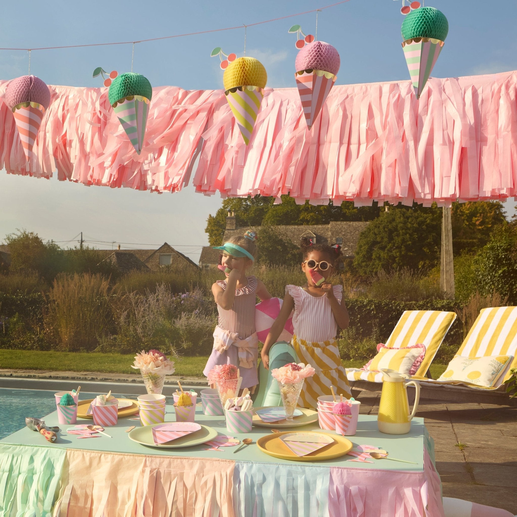 Pink Fringe Garland - From Juniper With Love