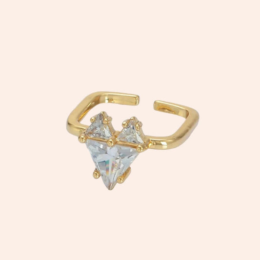 Pixel Heart Solitaire Ring - From Juniper With Love