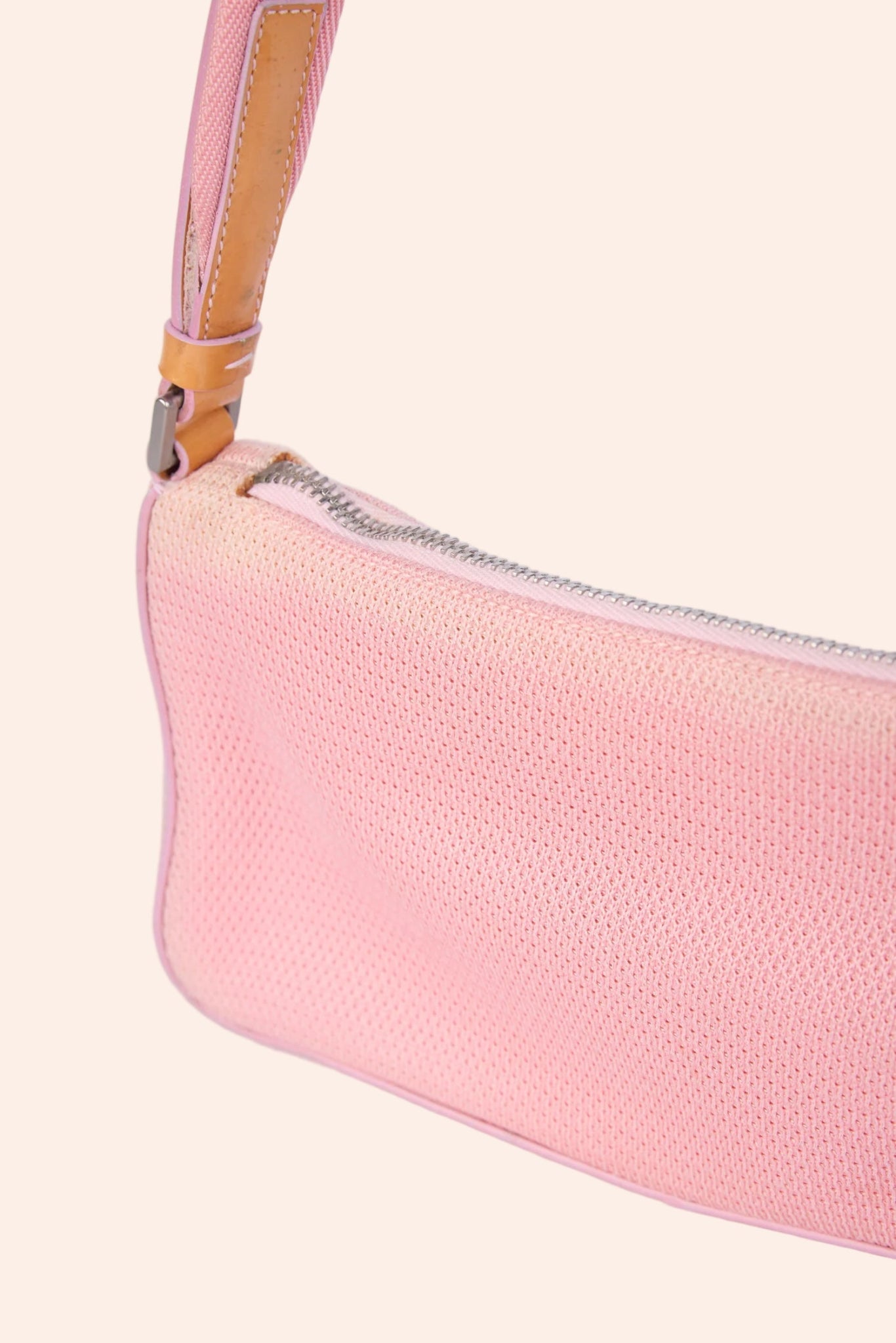 Prada Pink Nylon & Orange Patent Leather Sports Shoulder Bag - From Juniper With Love
