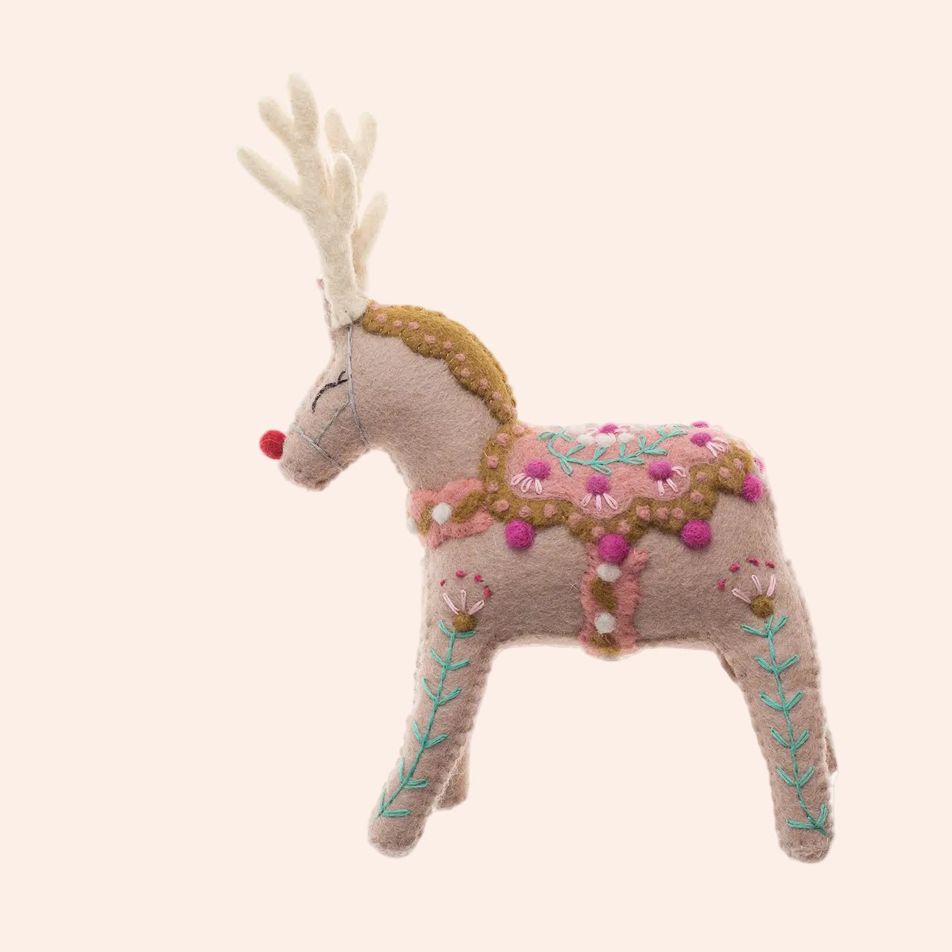 Reindeer Mantel Topper / Natural - From Juniper With Love