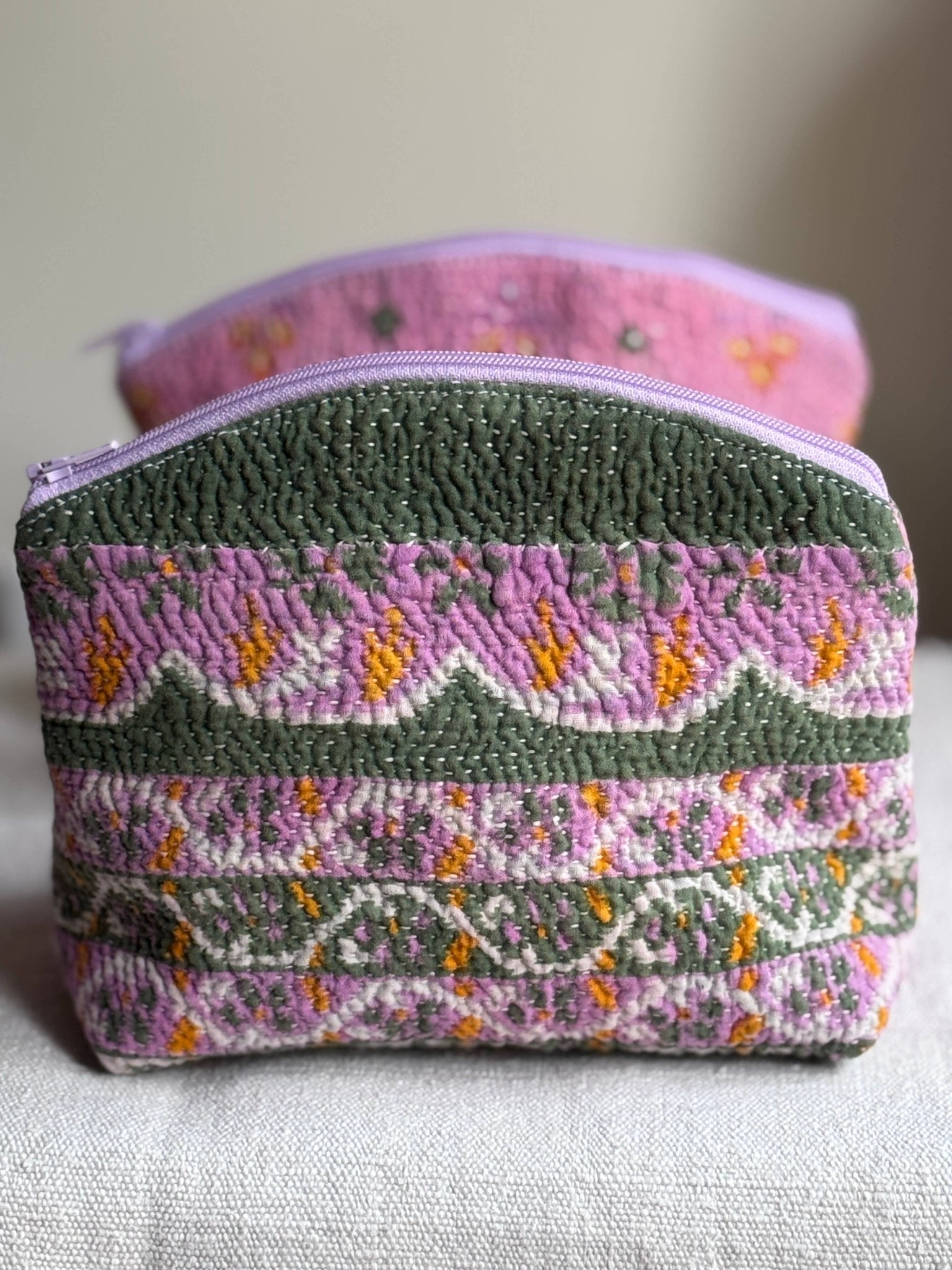 Retreat Makeup Zip Travel Bag / Purple - From Juniper With Love