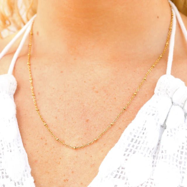 Satellite Chain Necklace / Gold - From Juniper With Love