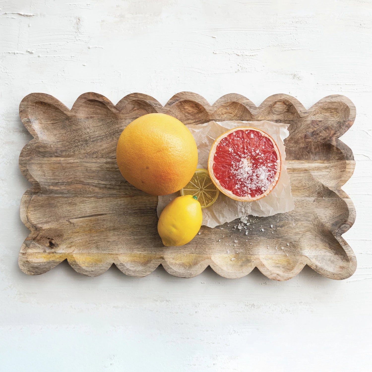 Scallop Wood Tray - From Juniper With Love