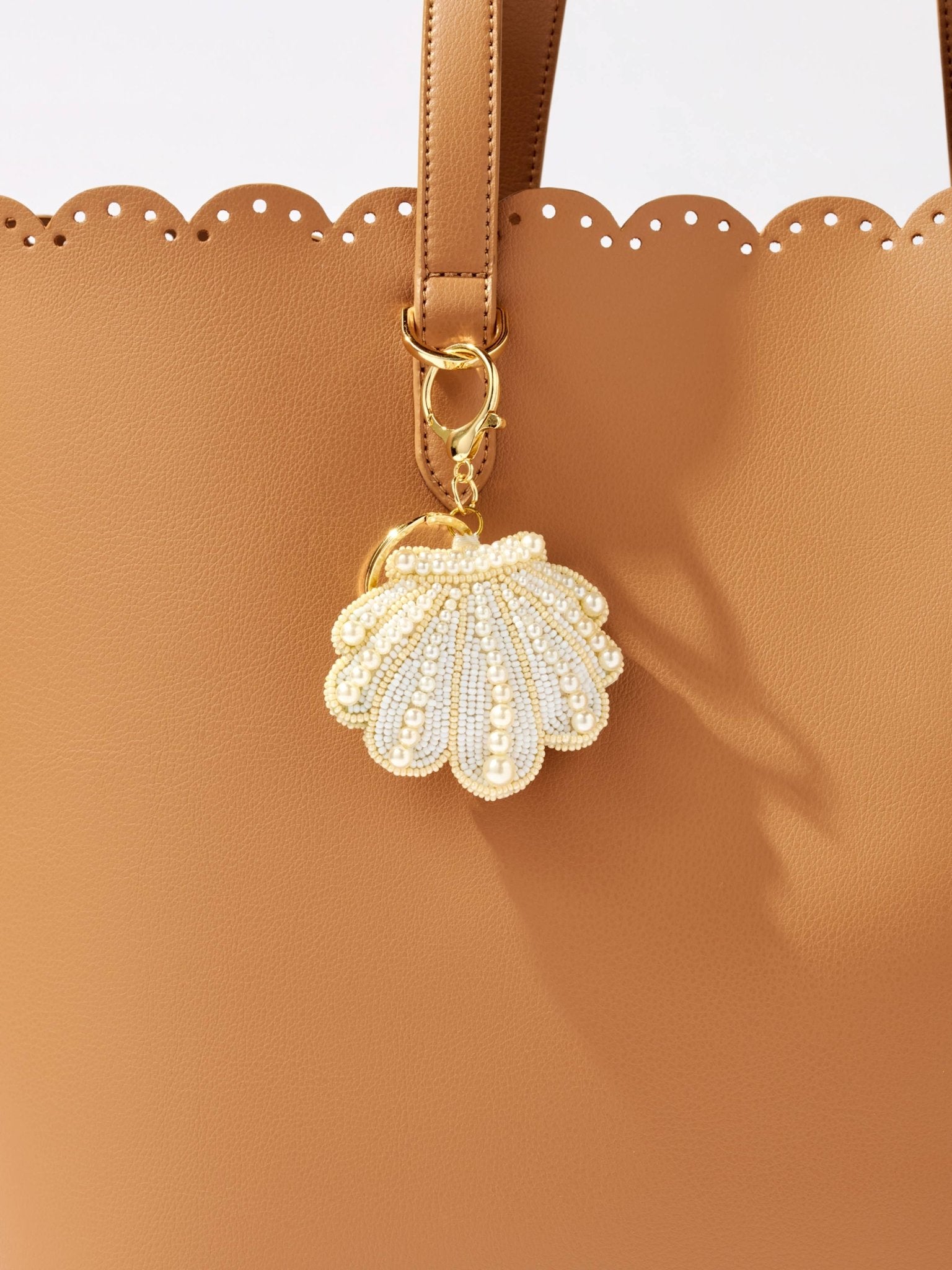 Shell Beaded Bag Charm - From Juniper With Love
