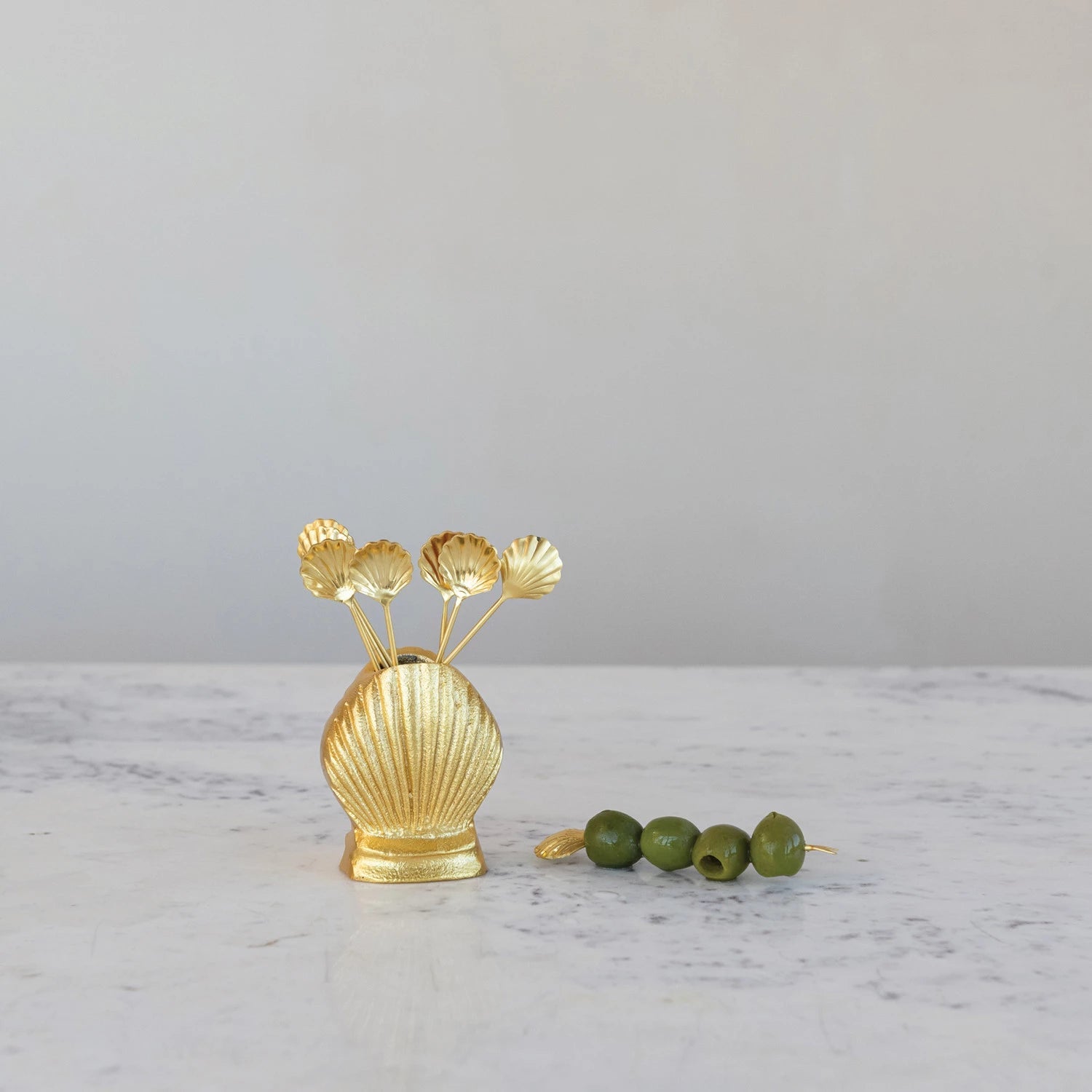 Shell Shaped Appetizer Picks - From Juniper With Love