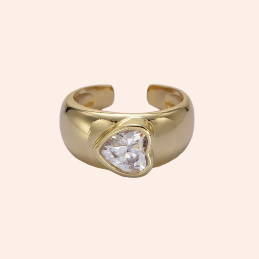 Sideway Heart Ring - From Juniper With Love