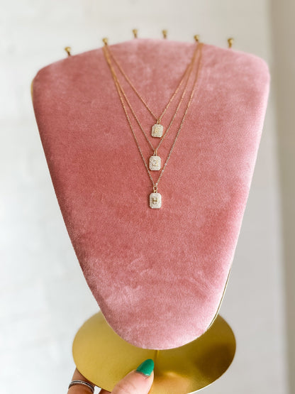 Sugar Initial Necklace - From Juniper With Love