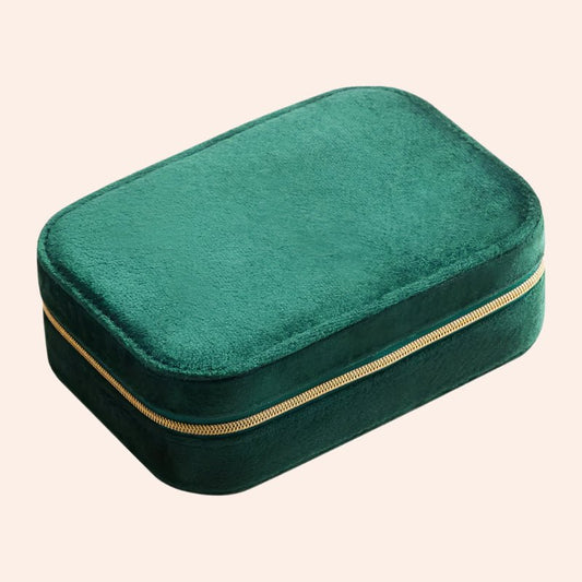 Velvet Zipper Jewelry Box - From Juniper With Love