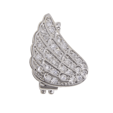 Wing Charms - Left Angel Wing Silver